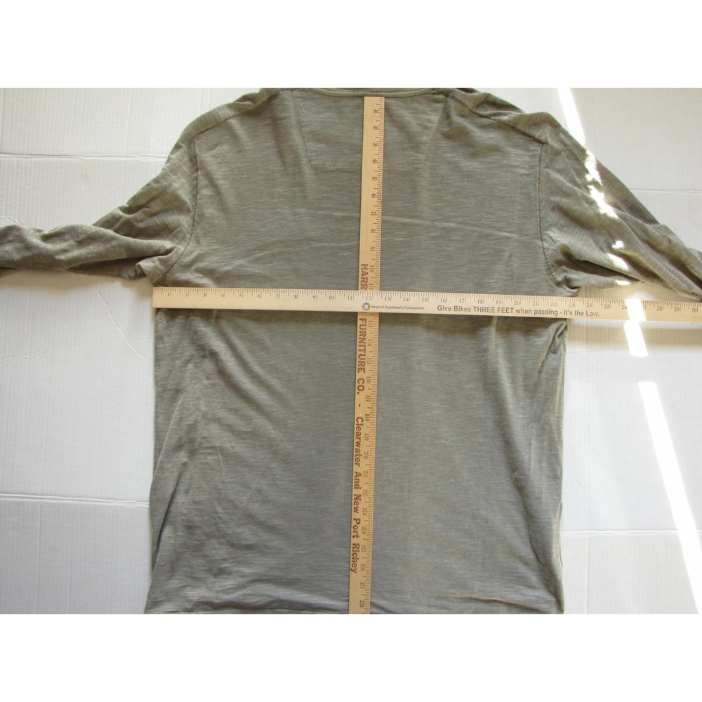 Tommy Bahama Shirt Mens XL Olive Green Pima Cotton Long Sleeve Crewneck Relax - Picture 4 of 6